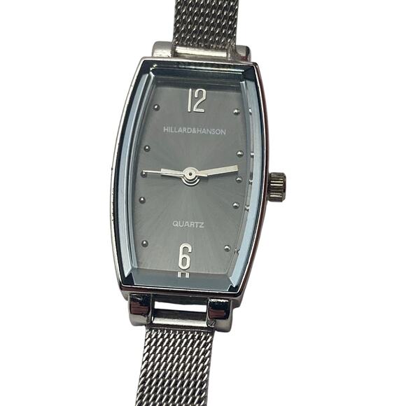 Hillard & Hanson Women's Watch 18mm Mesh Steel Adjustable Band - New Battery - Picture 1 of 9